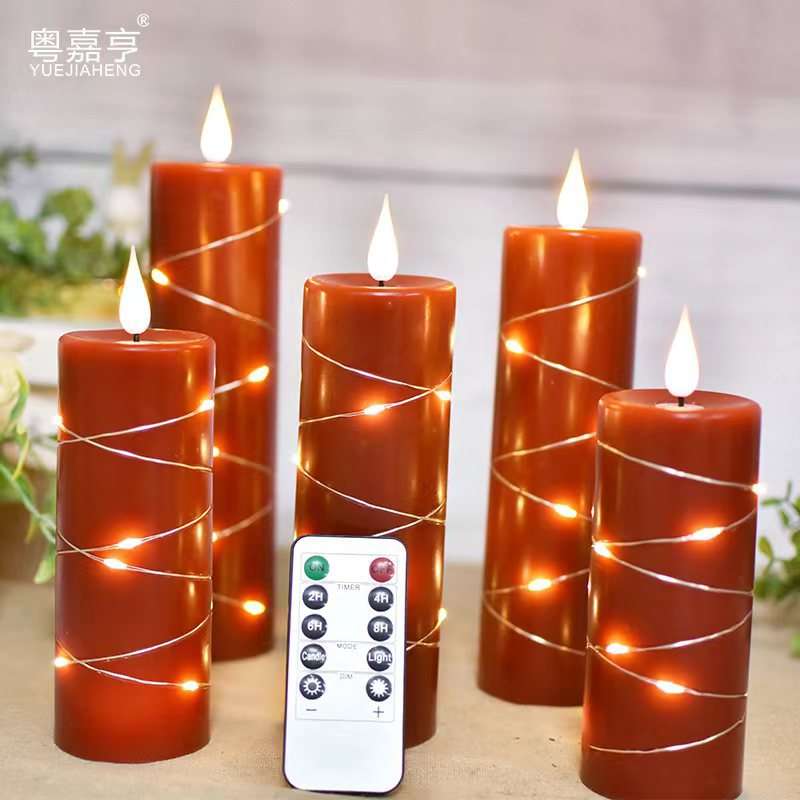 水滴状铜丝灯LED电子蜡烛灯节日庆典酒吧灯求婚蜡烛灯表白蜡烛灯
