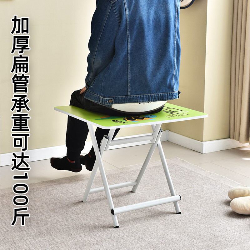 儿童折叠桌子家用餐桌写字作业学习桌宝宝吃饭矮桌小户型简易方桌图片