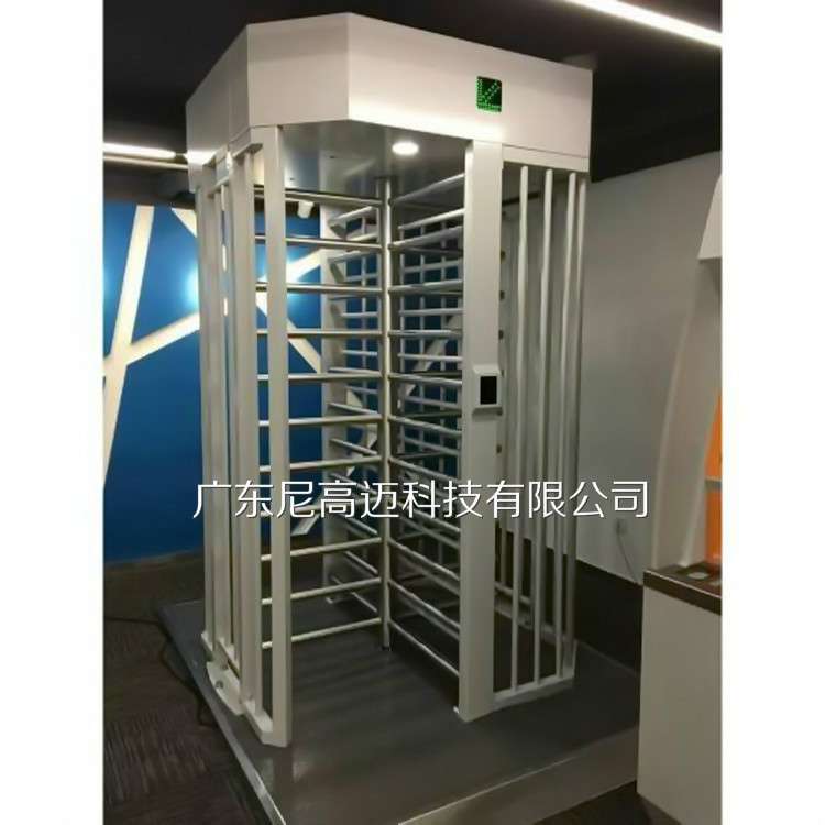 广州车站员工通道进出门禁自动旋转门不锈钢栅栏杆单双向出入口机