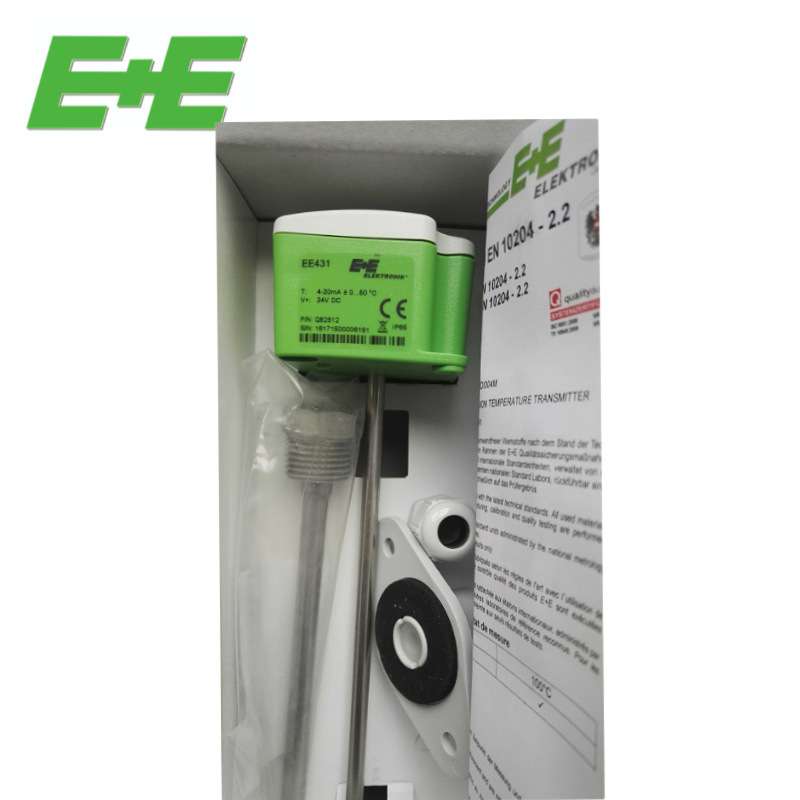 E+E益加义感应风管水管温度4-20MA传感变送器EE431-M3A6L150