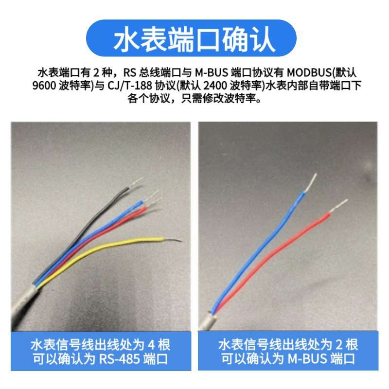 出租房水表光电直读旋翼铜壳铁壳485家用冷水表DN15-40数显智能