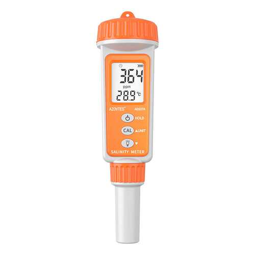 皆仪电子数显盐度计AE837A鱼塘水产养殖海水比重计咸度计测盐器笔