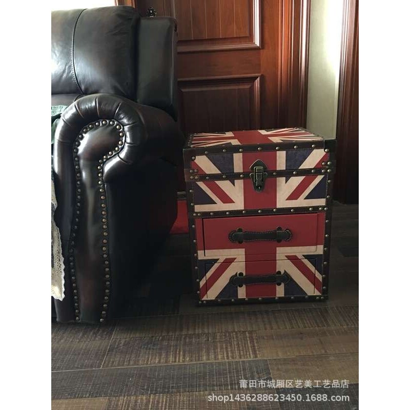 欧式简约床头柜小户型田园迷你简约床边储物柜