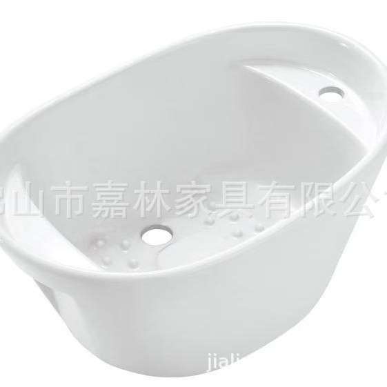 带冲浪泡脚盆洗脚盆美甲足疗神器按摩洗脚沐足盆足浴盆白色足浴盆