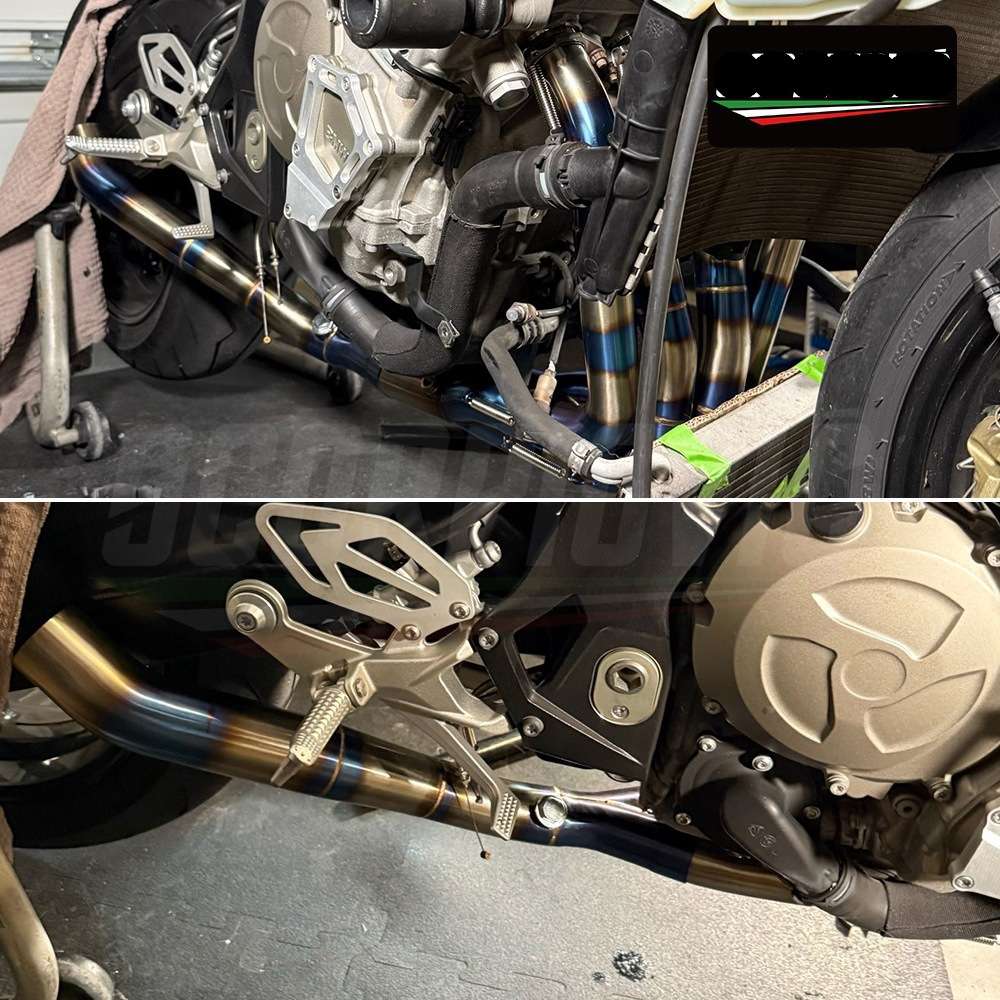 S1000R S1000RR全段排气管改装 不锈钢一体分体前段 尾段消声器