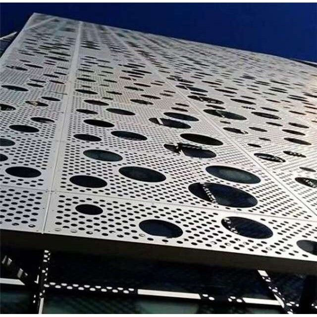 金属镂空雕花板商场外墙装饰板景观镂空雕刻铝板艺术冲孔铝单板