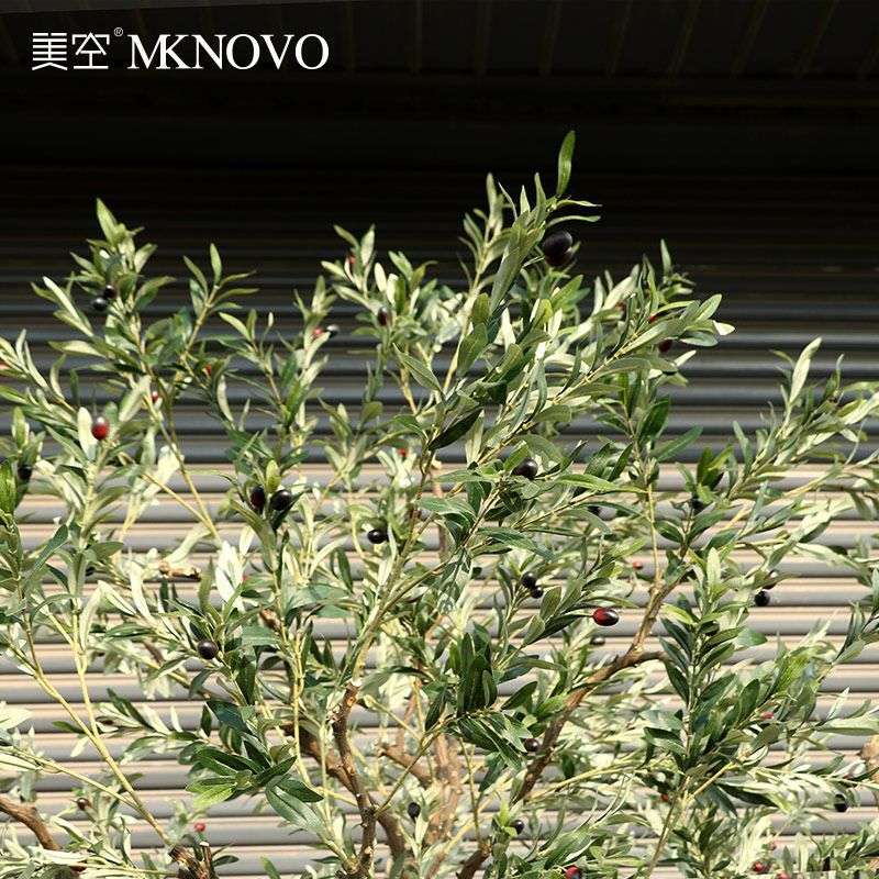 美空仿真橄榄树大型盆景仿真绿植假树客厅橱窗室内落地摆件装饰树
