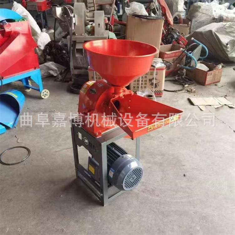 小麦玉米齿爪粉碎机 小型双口粮食打粉机 家用电磨粉机粗细可调