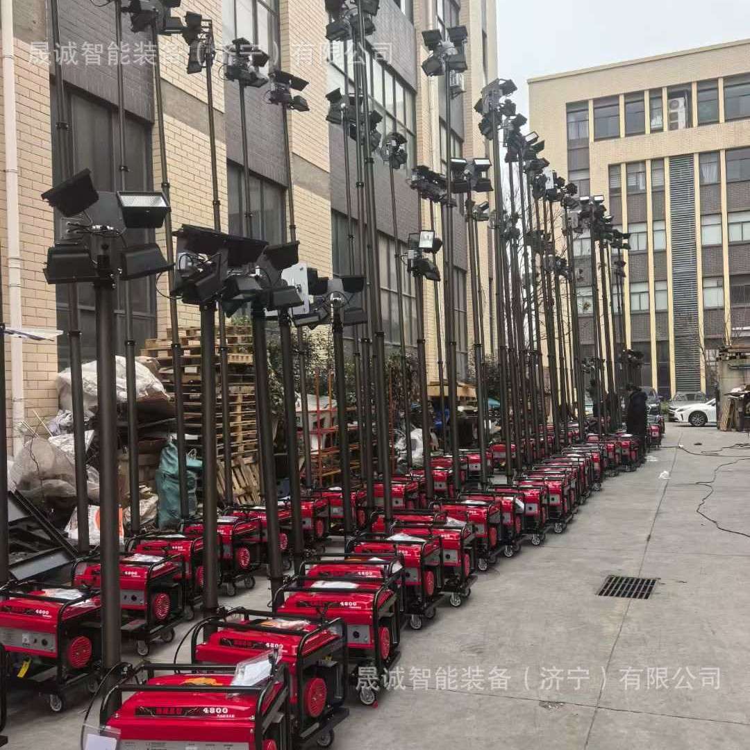 外贸出口LED发电移动照明灯隧道户外施工应急抢险防汛移动升降设