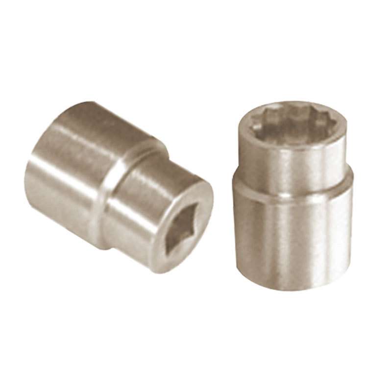 TOOLTIME图泰钛合金套筒头1/2”耐用无磁多规格梅花型短套筒头