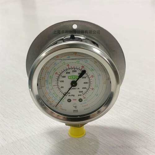 瑞士Refco威科油压表MR-306-DS-R22/MR-206-DS-R407C油表直立型表