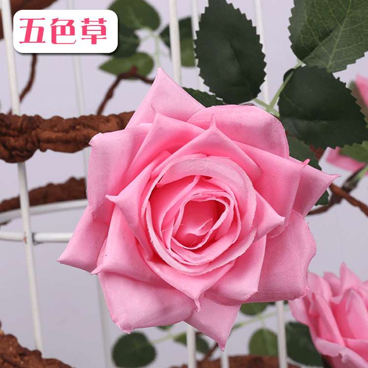 仿真玫瑰花树藤假花藤条婚庆管道装饰玫瑰花藤蔓仿真绿植高仿真