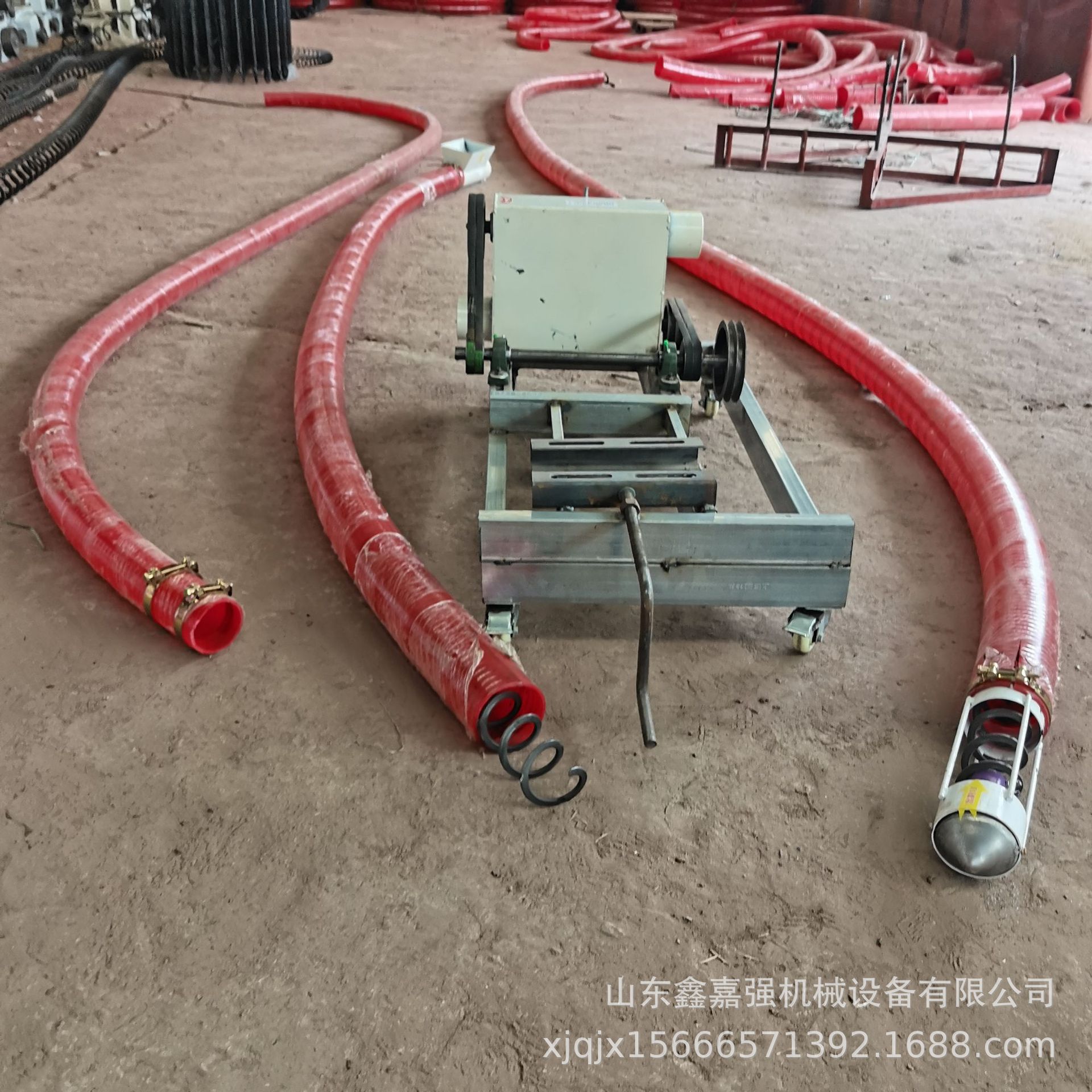大吸力软管吸粮机 小型弹簧式抽粮机 加工农作物120直径吸料机图片
