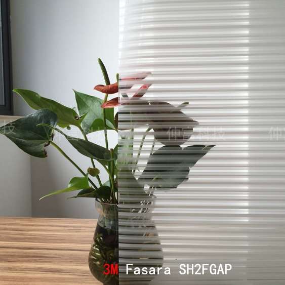 3M FASARA法纱装饰膜SH2FGAP竖条纹本条纹模式竖条纹间隔立体图案