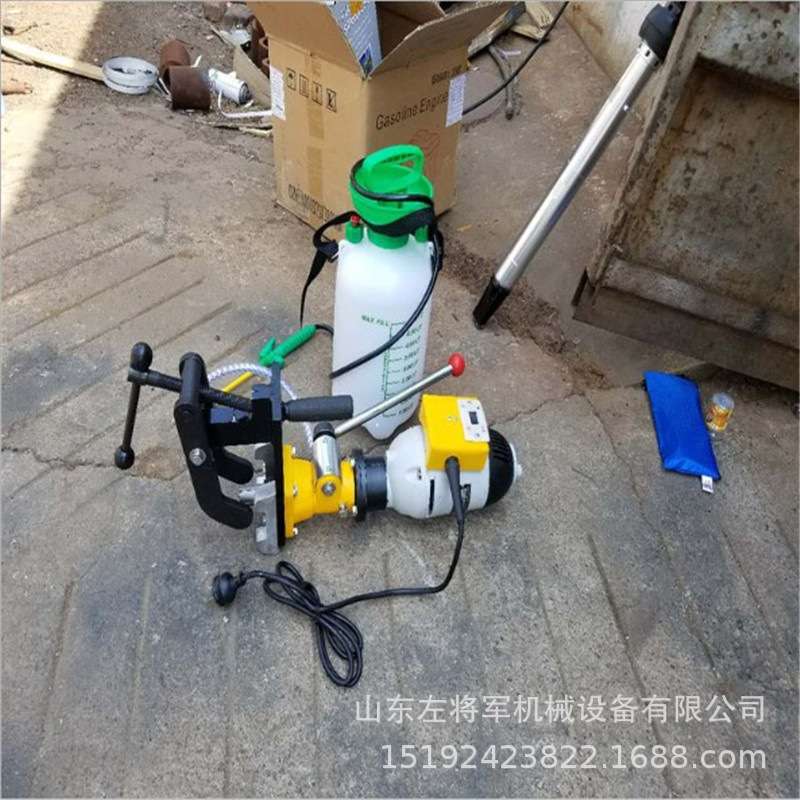 自锁式钢轨钻孔机DGZ-32电动钢轨钻孔机 轨道打孔机空心钻头