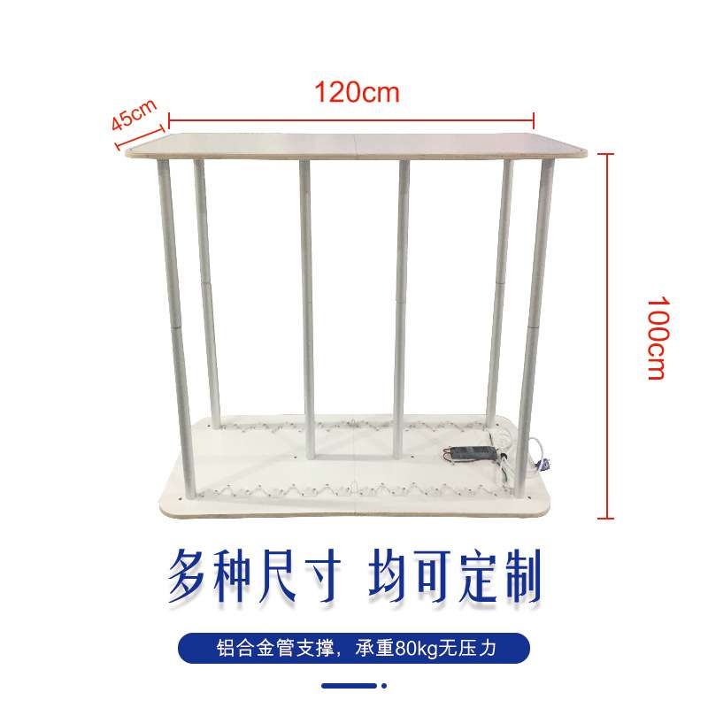 促销桌广告牌展示架商场超市广告户外移动折叠架子发光方形促销台