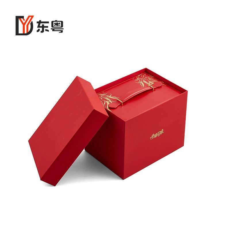 首饰盒结婚按扣箱新娘多层珠宝礼金百宝箱皮革红色嫁妆陪嫁收纳盒