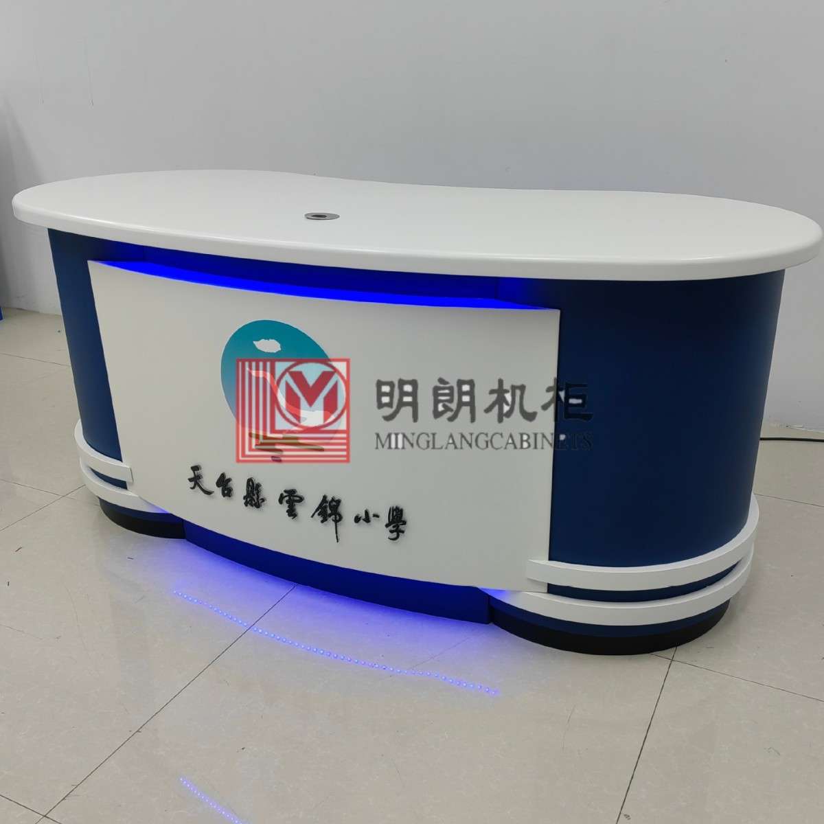 北京明朗机柜主播台播音桌直播播音广播桌演播新闻导播节目访谈
