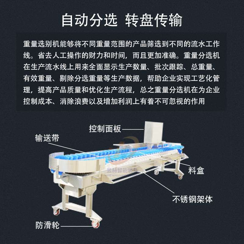 商用白羽鸡白条鸡料盒转盘式分选机  全自动鸡肉鸡副产品分拣机