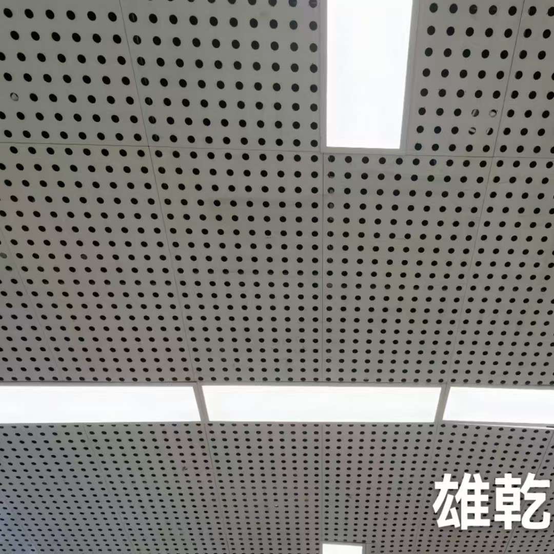 金属冲孔吸音板铝吊顶板幕墙学校走廊天花装饰金属墙面冲孔隔音板