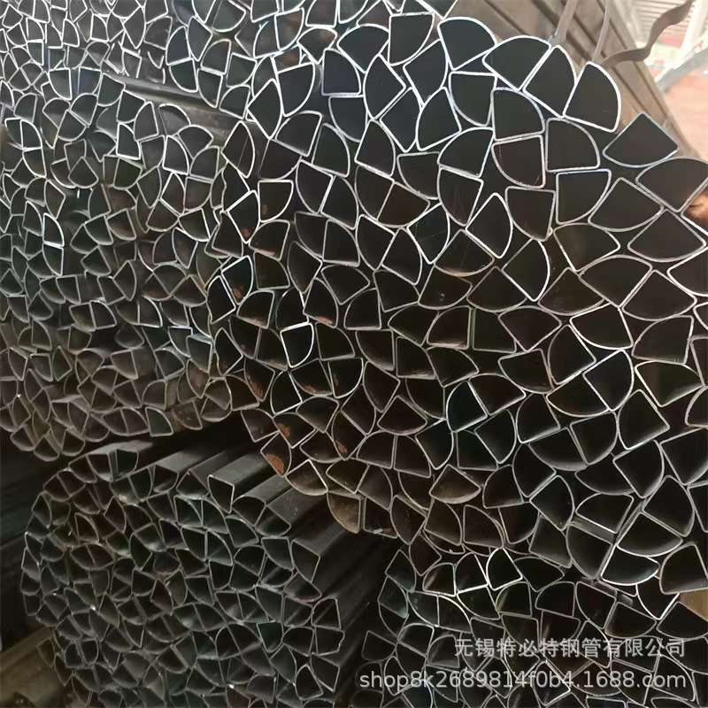 厂家供应 扇形管冷拔扇形钢管 40*40 50*50 扇形铁管 异型薄壁管