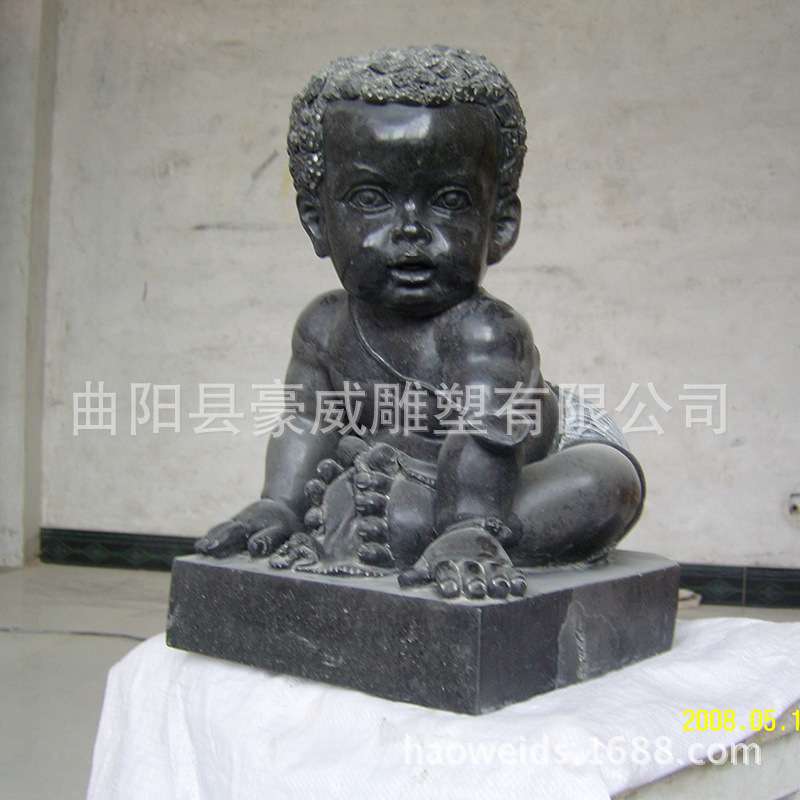 供应大理石雕刻石雕欧式西方人物雕塑室内外观赏摆件青石娃娃现货