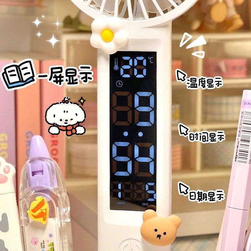 双头折叠台灯带风扇AAA级全光谱床头阅读灯led学生儿童护眼写作业