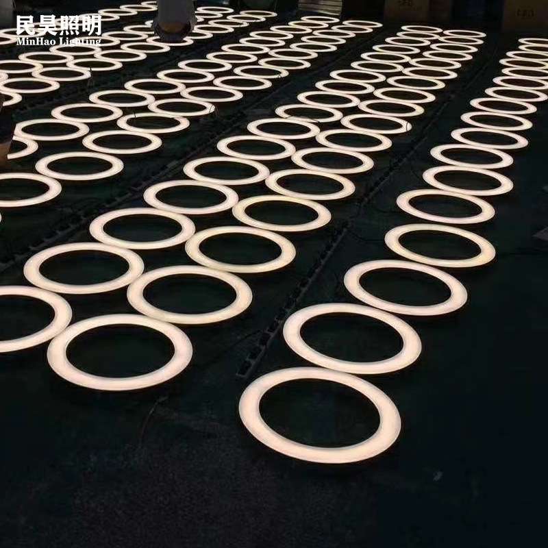 led非标异形地砖灯 脚踏发光互动彩色地埋灯广场发光地砖灯厂家