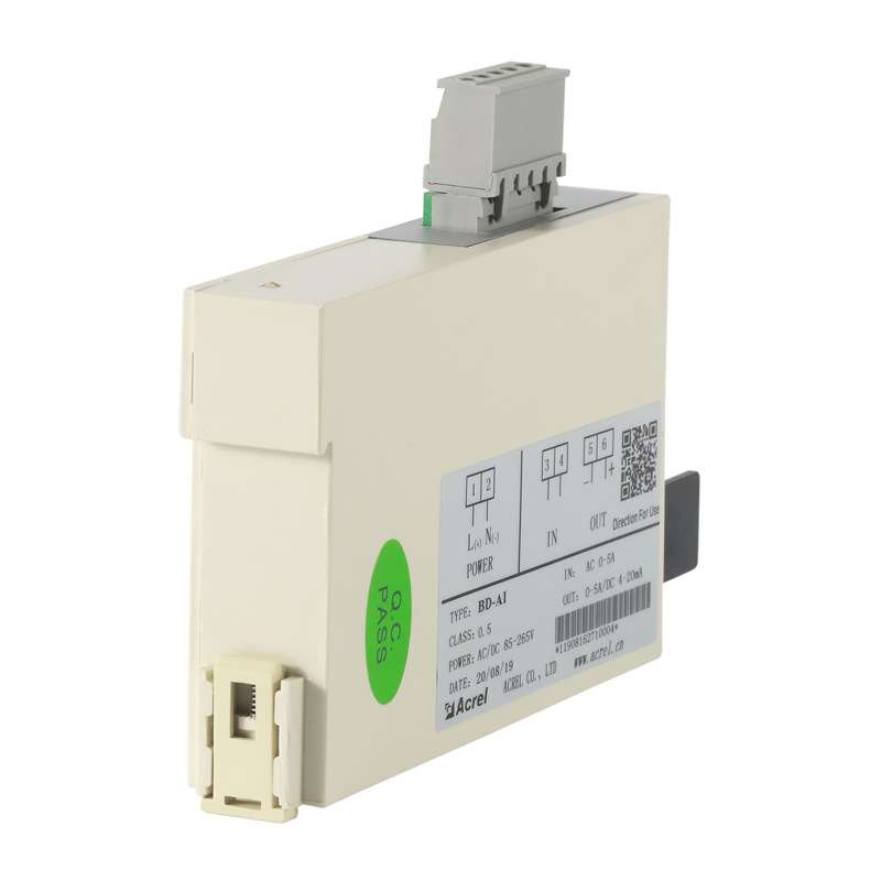 安科瑞BD-AI 单相交流电流变送器 输入0-5A 输出4-20mA 厂家直销