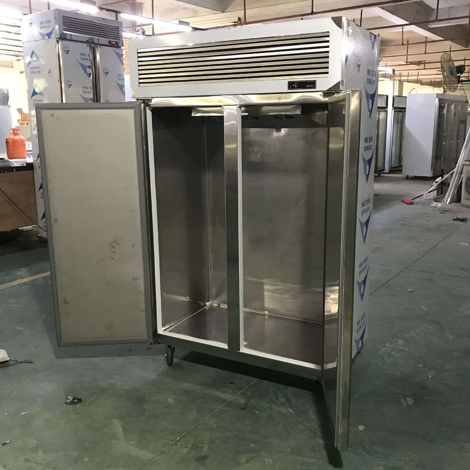 商用厨房柜两门蔬菜水果保鲜柜 酒店饭堂餐厅蛋糕店冷藏冷冻柜