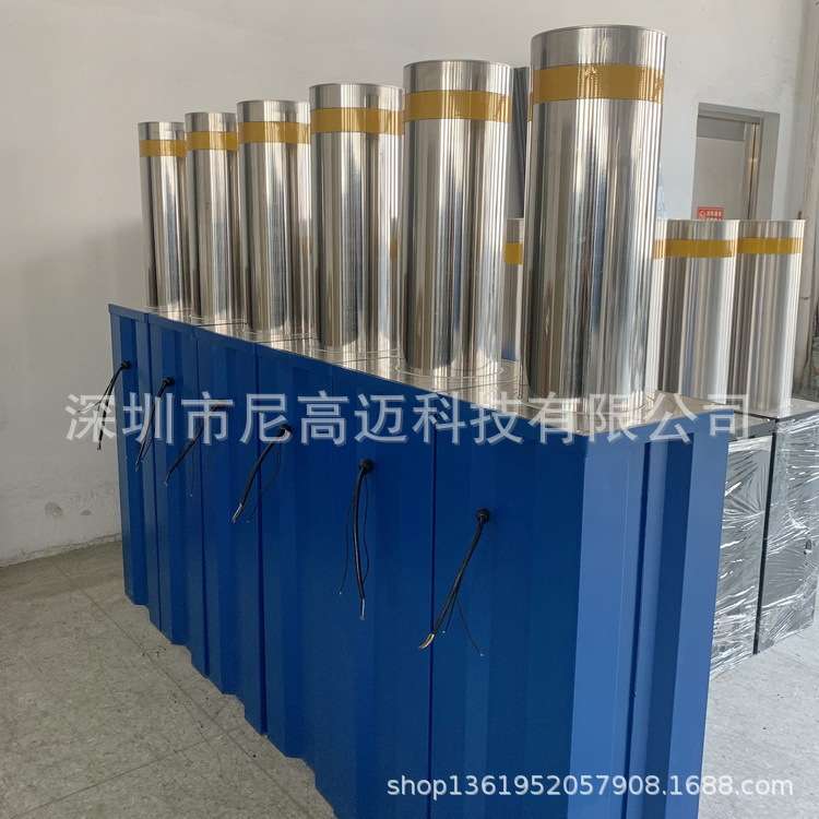 地埋式不锈钢全自动升降防恐路桩 成品电动升降止车柱 杭州液压庄