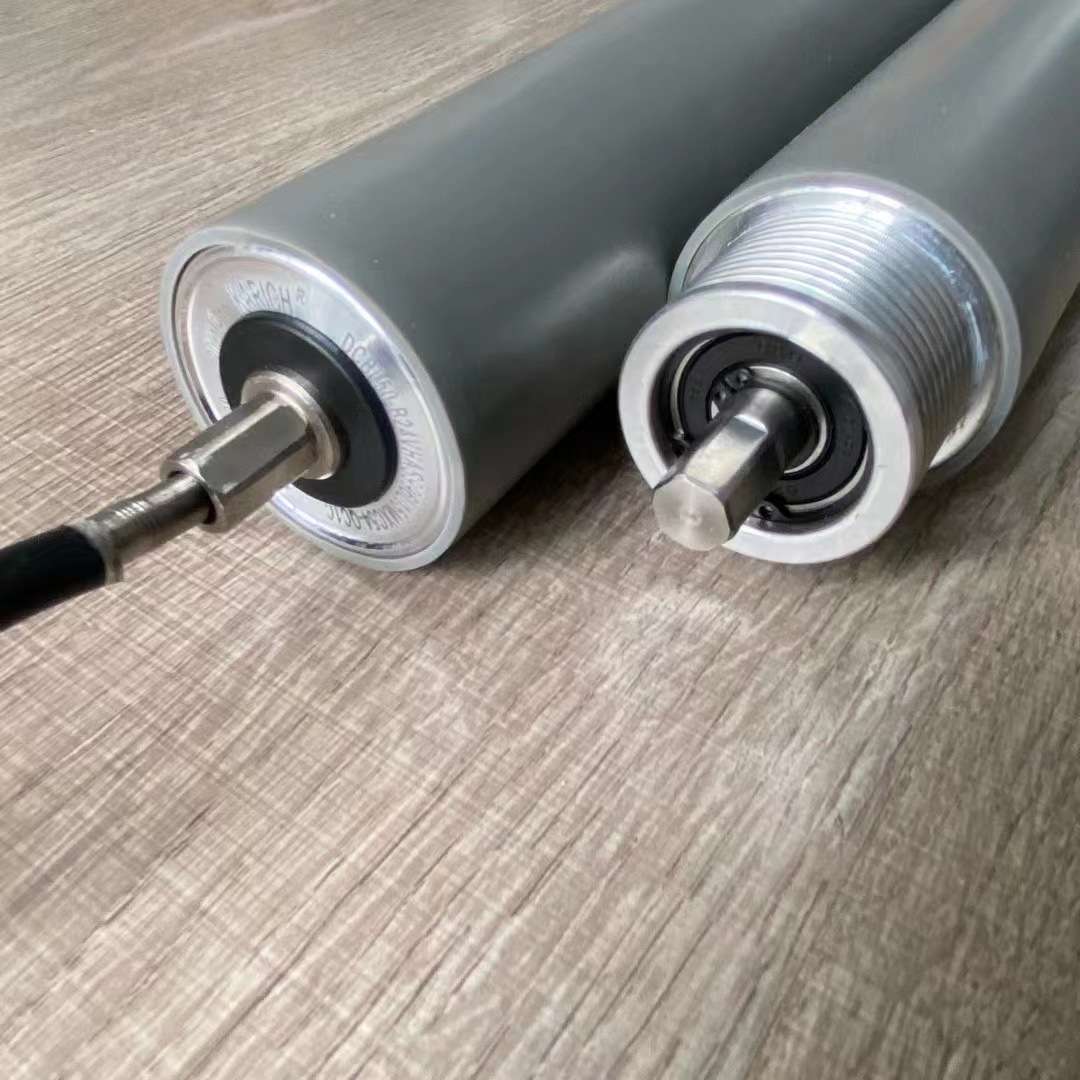 电动滚筒内置电机输送机主动轴安检机直流传送带有动力同步轮滚筒