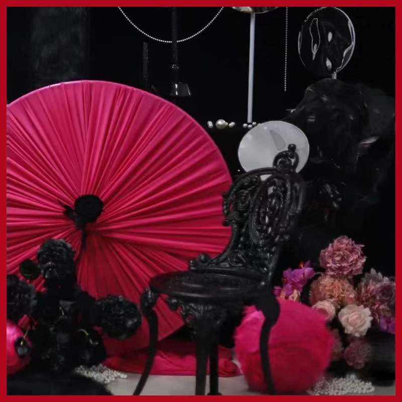 婚庆褶纹圆环婚庆弹力布吊顶纱幔布幔装饰韩式婚礼堂舞台顶布置