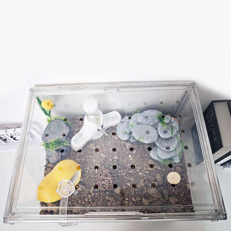 仓鼠笼子金丝熊笼子专用夏季打孔收纳盒超大苍鼠笼子豪华别墅套装