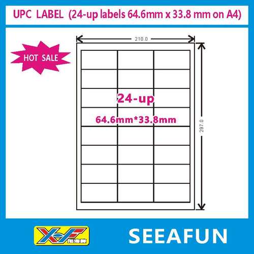 100张SEEAFUN亚马逊FBA标签A4不干胶打印纸标签4|6|21|24|30|4044