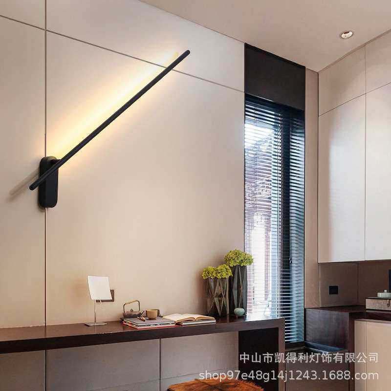 壁灯创意艺术个性线条背景灯卧室床头走廊过道客厅壁灯