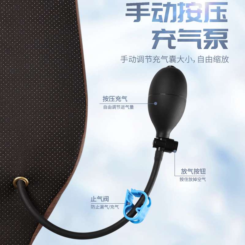 空气汽车靠垫腰垫司机座椅腰靠车载靠背垫腰托护腰枕车用腰部支撑