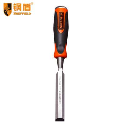 钢盾S080312 木工凿子平凿凿开槽凿钊榫眼凿雕刻工具12mm*260mm