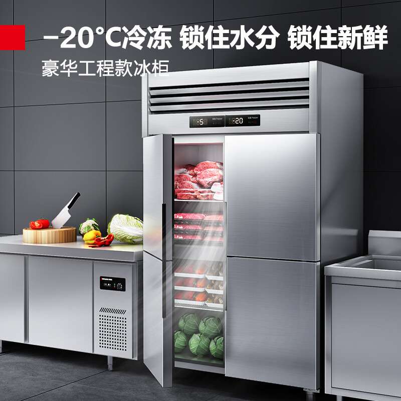 德玛仕DEMASHI商用冰柜冰箱保鲜柜冷藏冷冻双温立式铜管制冷冰柜