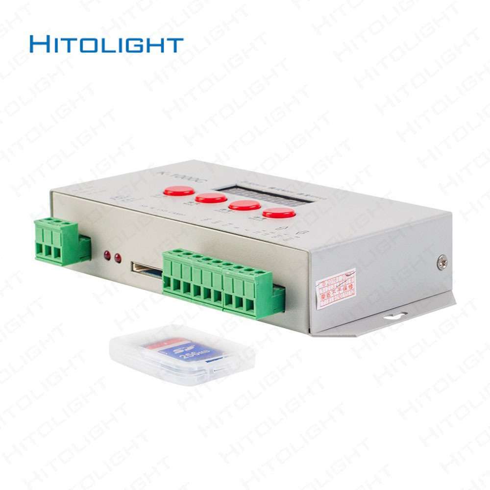 喜来灯K1000C幻彩灯带可编程led控制器 DMX512控制单双线IC控制器
