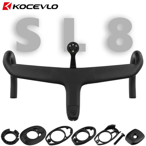 KOCEVLO公路自行车全碳纤维车把一体式弯把内走线送码表架SL7/SL8