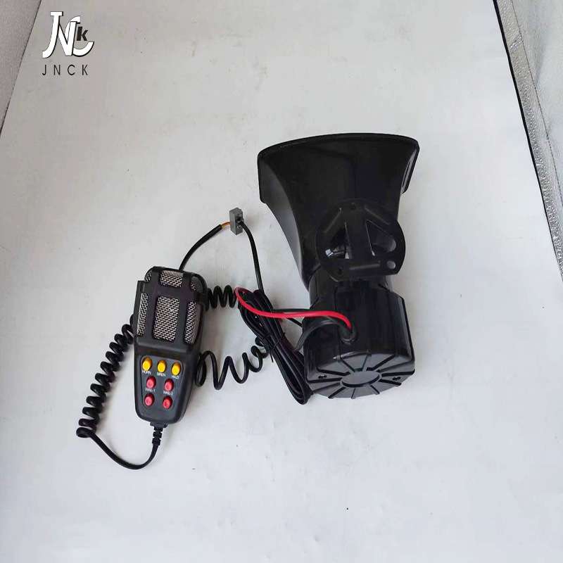 卡车配件跨境适用警车喇叭对讲器大音请注意