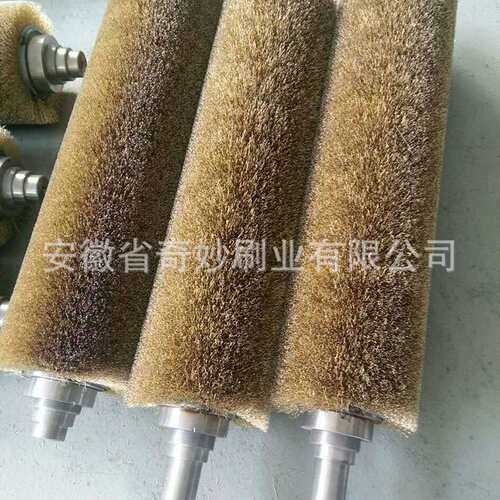 源头厂家镀铜钢丝辊不锈钢丝刷辊抛光钢丝辊抛光打磨毛刷辊可来样