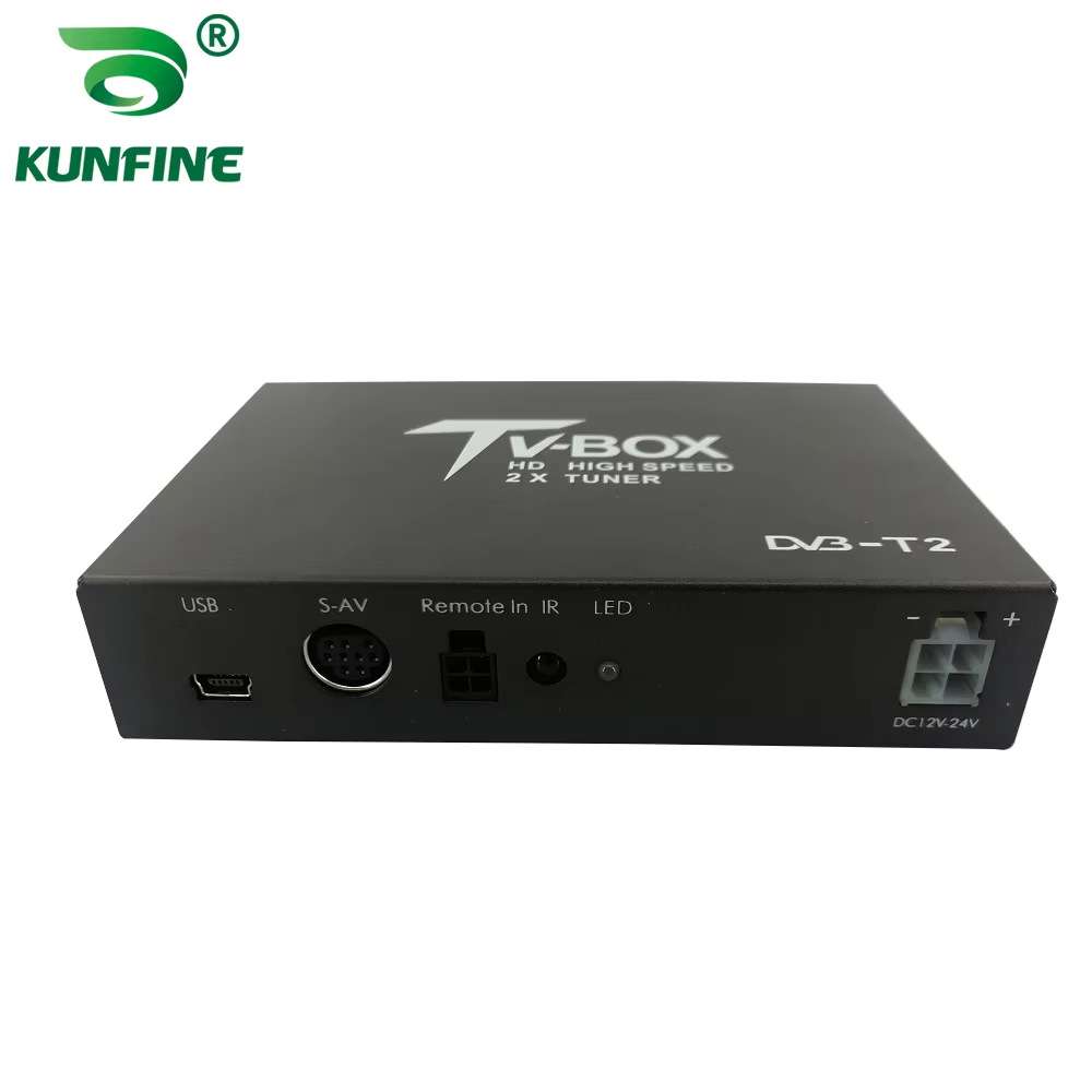 车载电视信号盒移动数字电视盒DVB-T2 HEVC H.265接收调谐器盒
