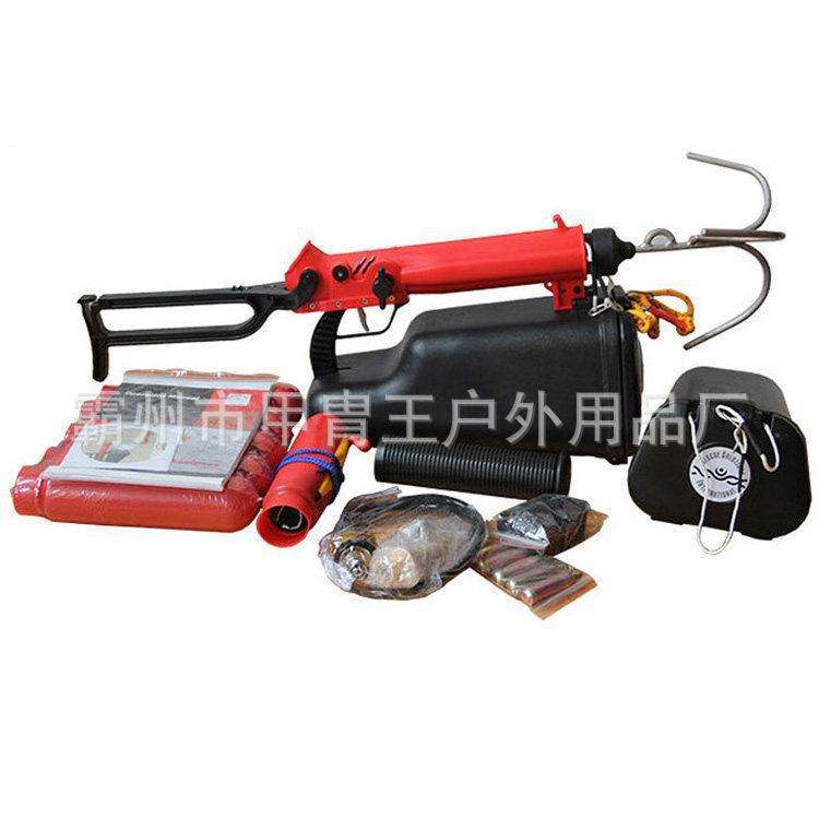 便携式救生圈投抛器应急救生锚钩防汛救生索抛射器冲锋舟拖车