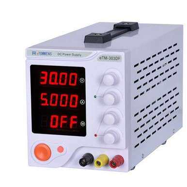 同门eTM-303DF可调直流四位数显稳压电源0-30V0-3A抗干扰线性电源