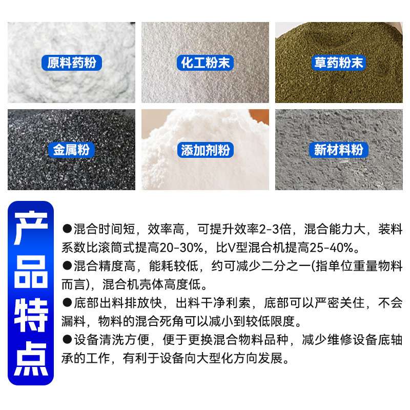白炭黑搅拌机 颜料锥形双螺杆混合机 农业硼砂双螺杆锥形混合机