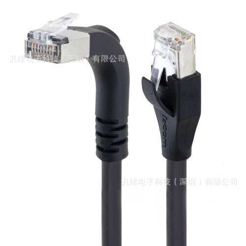 L-COM TRD855SRA1DBL-5M 超5类直角型屏蔽高柔性跳线  各型号提供