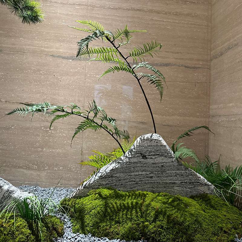 迎客松仿真树大型假树新中式造景室内外酒店橱窗装饰绿植松树摆件