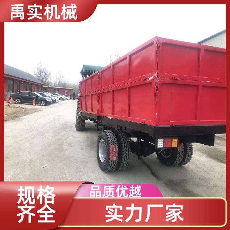 厂家供应10吨自卸箱板拖车自卸挂车拖拉机运输挂车农用拖斗车
